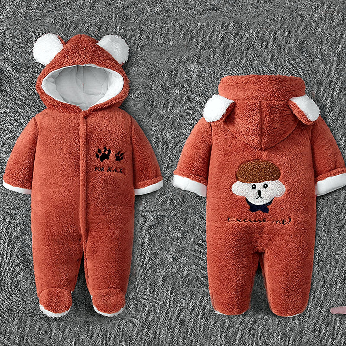 Puppy & Bunny Footed Plush Onesie
