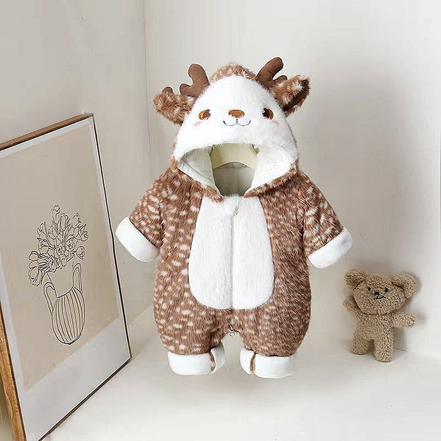 Little Deer Hooded Winter Onesie